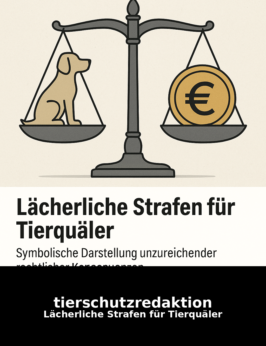 Lächerliche Strafen für Tierquäler