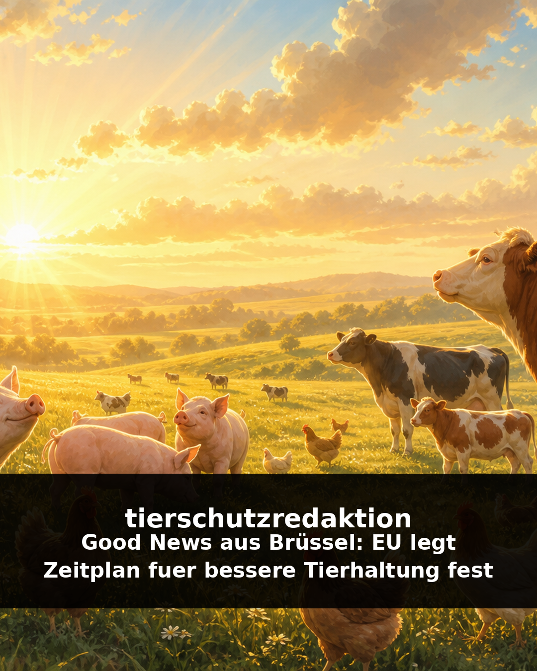 Good News aus Bruessel: EU legt Zeitplan fuer bessere Tierhaltung fest