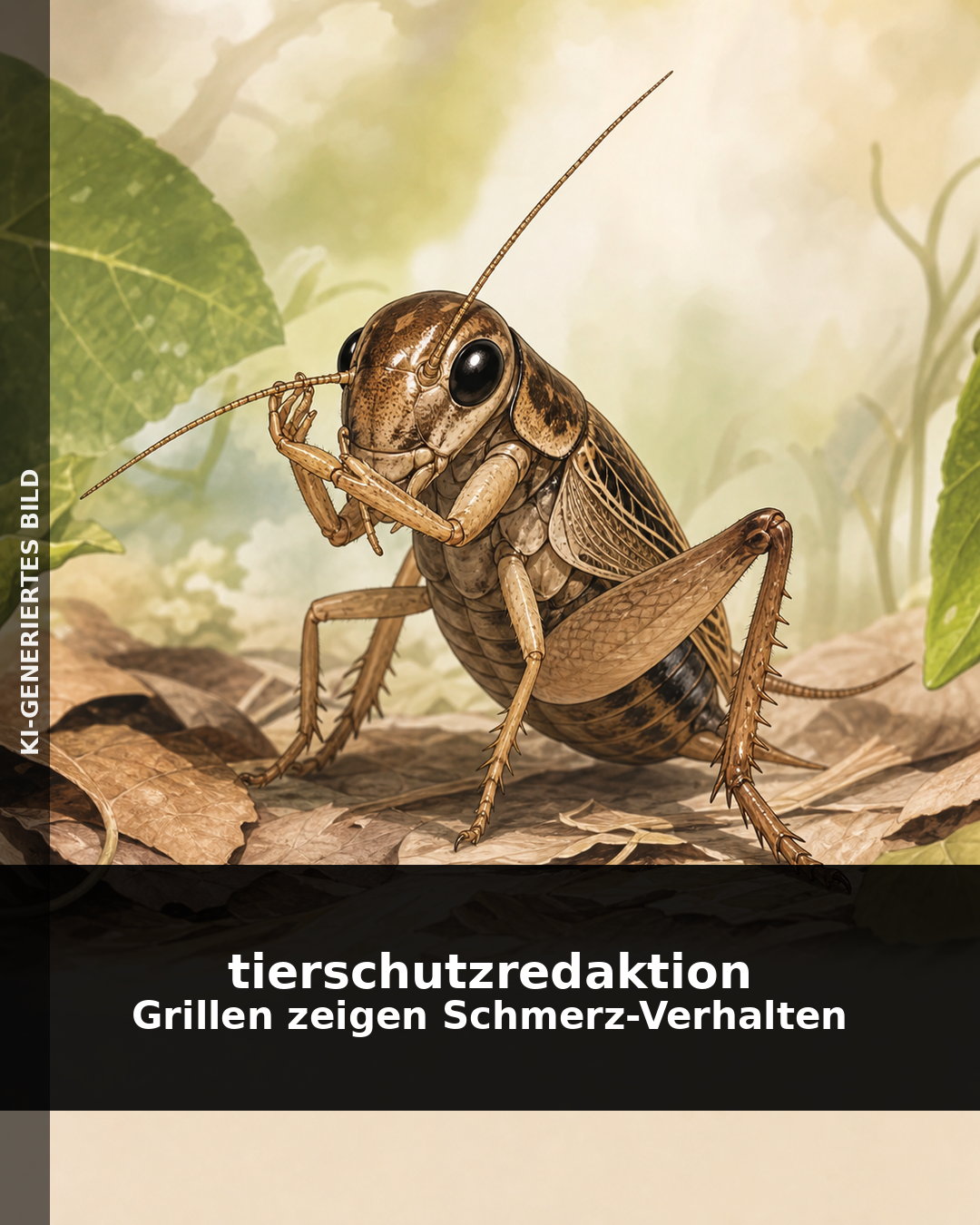 Wusstest du: Grillen zeigen Schmerz-Verhalten