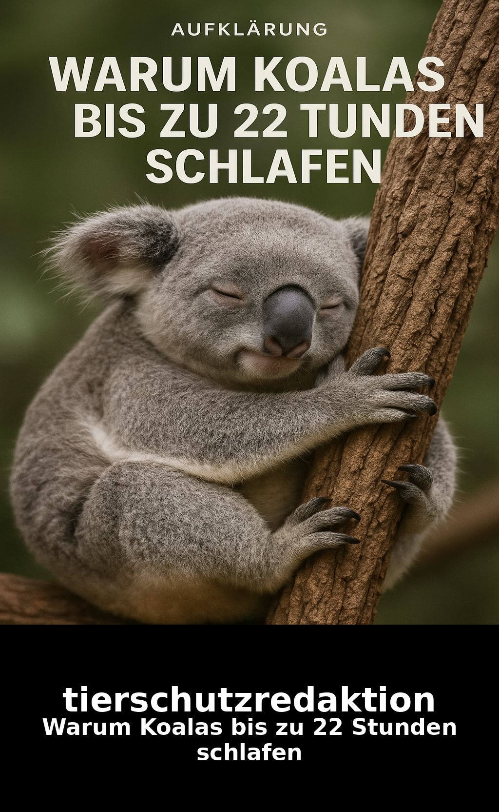 Warum Koalas bis zu 22 Stunden schlafen