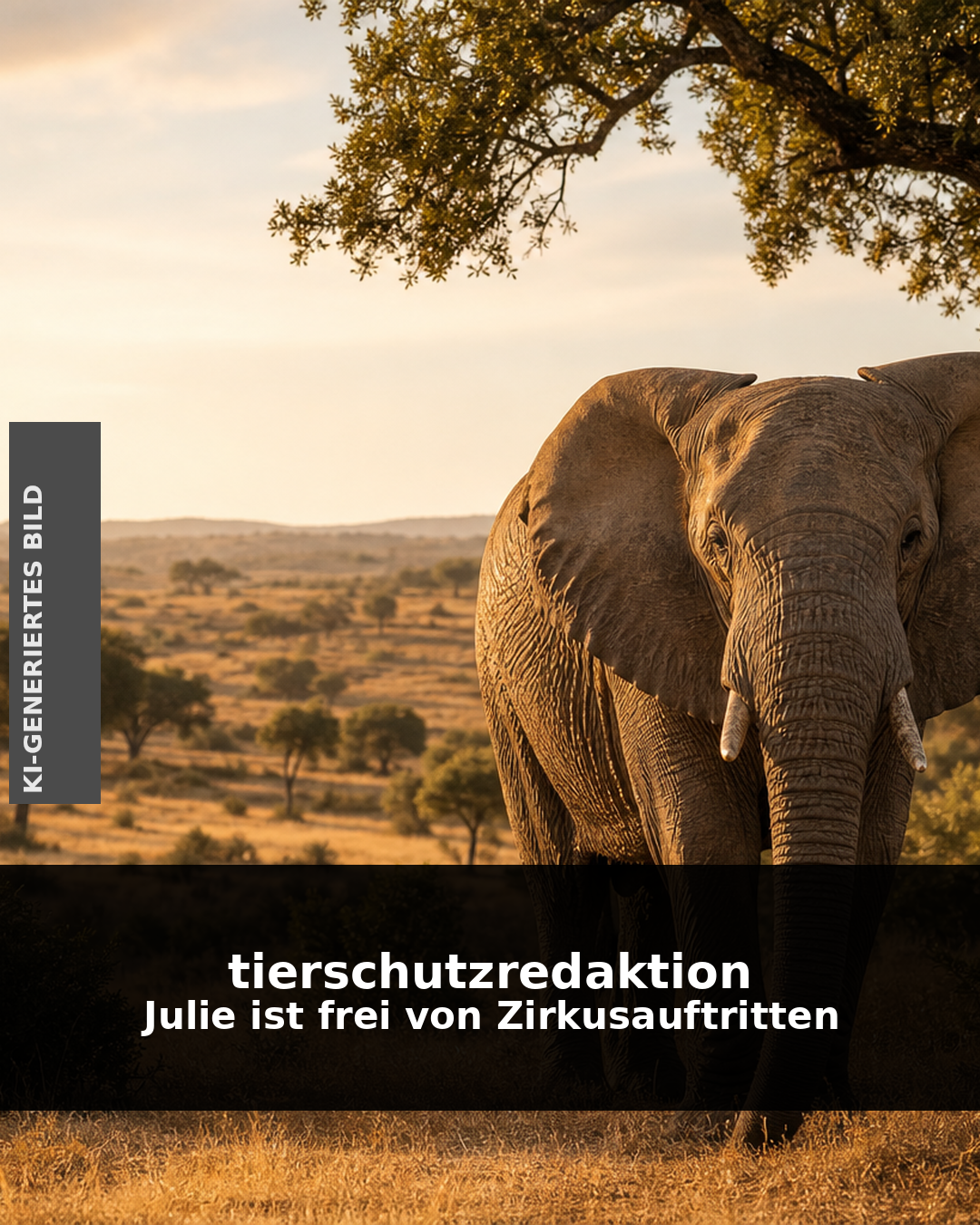 Good News: Julie ist frei von Zirkusauftritten