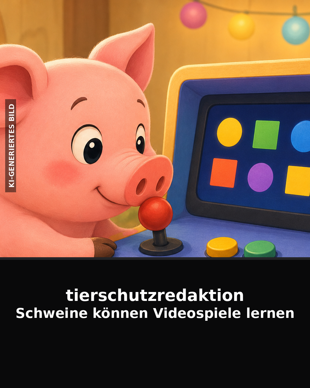 Wusstest du: Schweine können Videospiele lernen