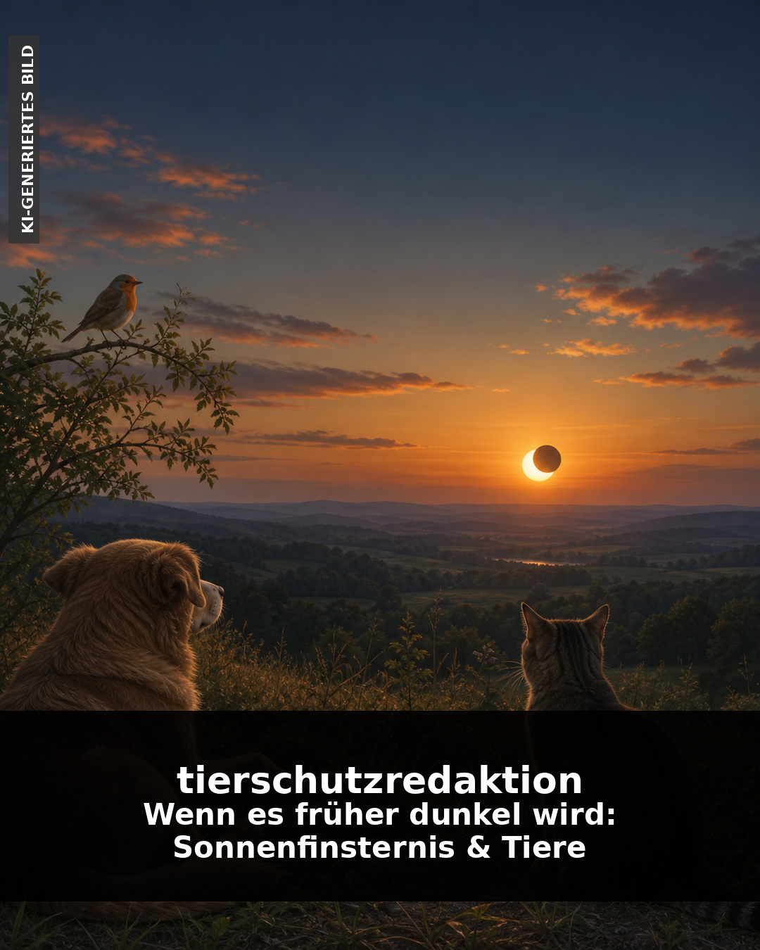 Wenn es früher dunkel wird: Sonnenfinsternis & Tiere