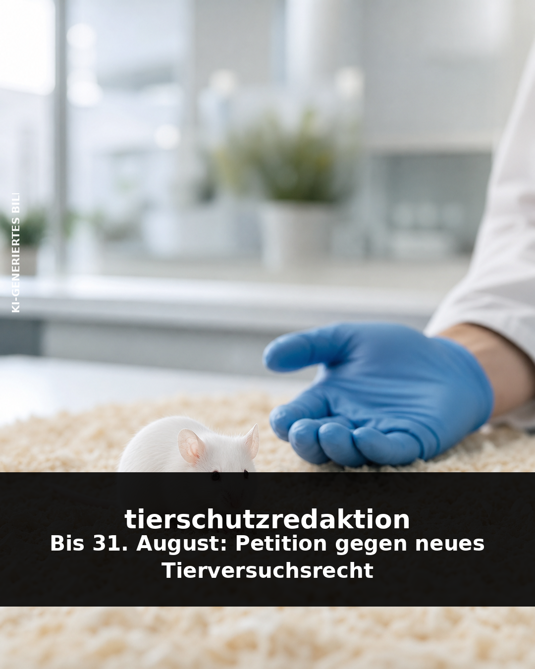 Bis 31. August: Petition gegen neues Tierversuchsrecht