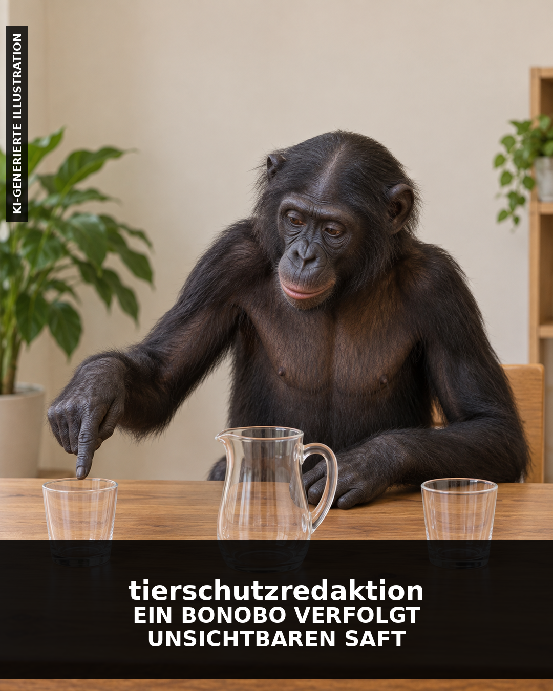 Wusstest du? Kanzi verfolgte unsichtbaren Saft