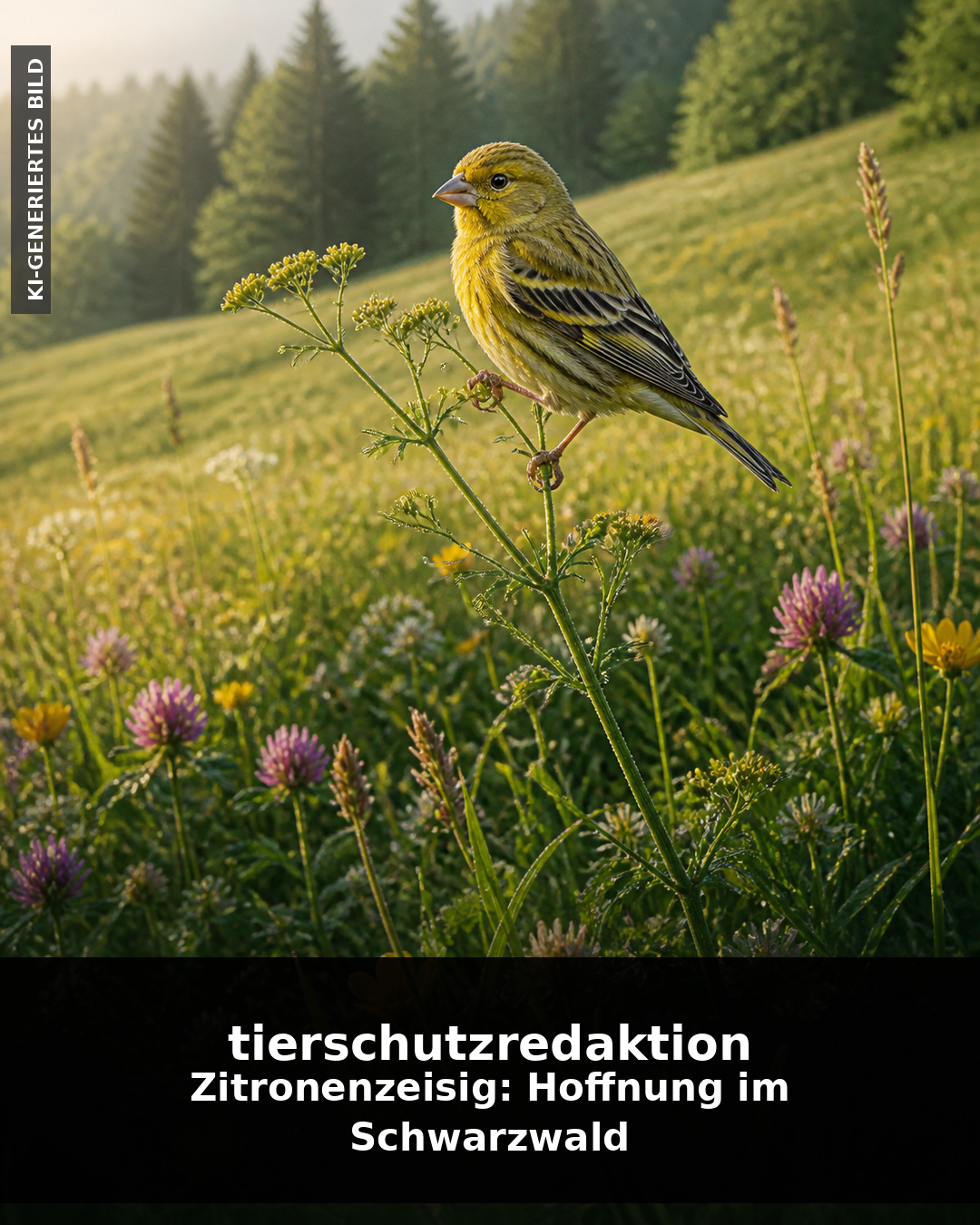 Zitronenzeisig: Hoffnung im Schwarzwald